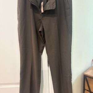 Ann Taylor Curvy Straight Leg 12P  Brown Dressy Slacks